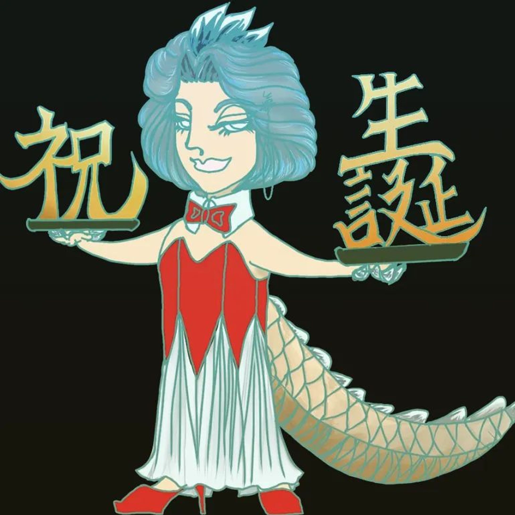 20211206.上げ忘れ。#バースセイバー　部隊名未定様id:未定パルティダリオ主さまの玄江さまのアイコン等に使っていただくことになりました。他のうちのこげーでもお使いいただけます。スクショ・動画等の映り込みもokです。#ごりごりごりっと芯減らし訓練 #originalcharacter　#ARTISUL #clipstudiopaintpro #一次創作 
#amateurillustration #digitalillustration-1