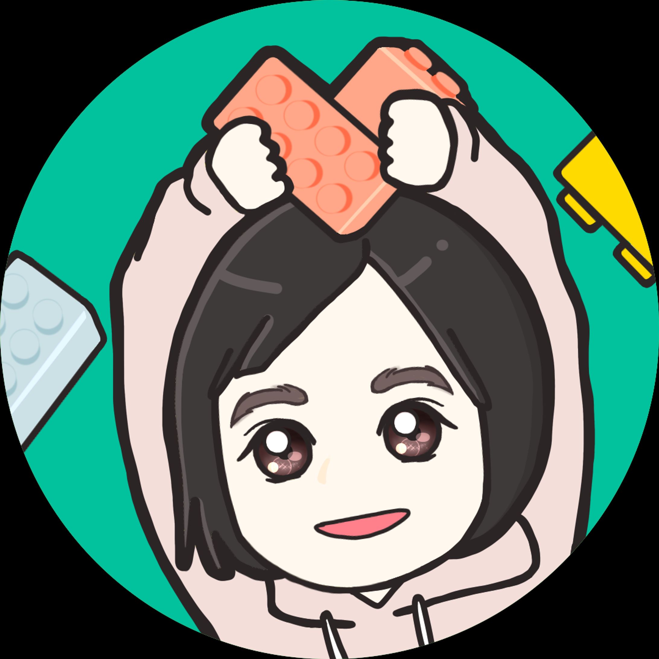 【アイコン】ブロック遊び中♪-1