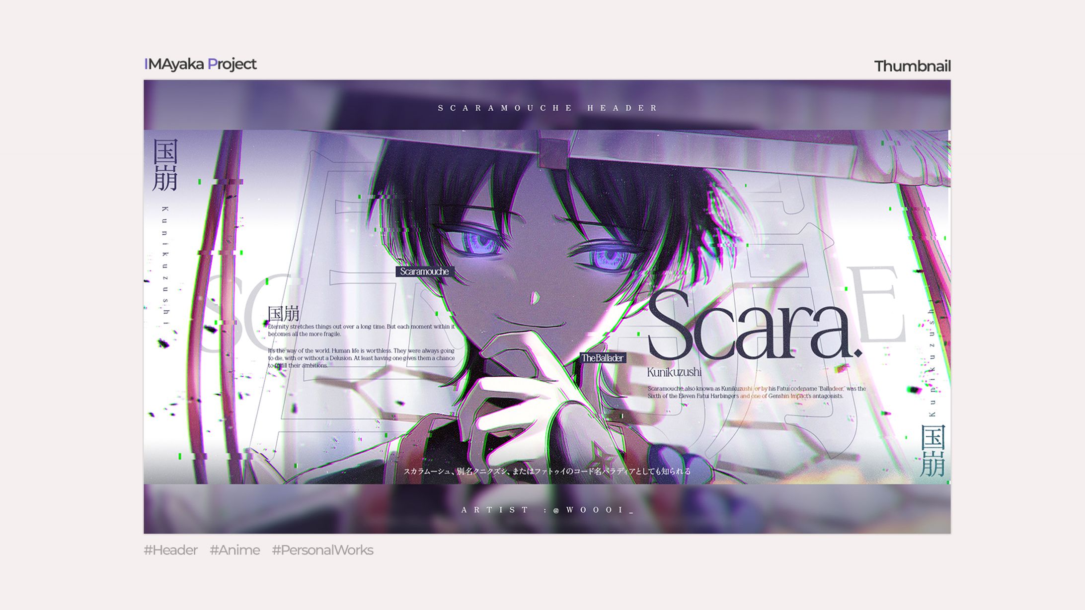 [Header] Scaramouche - Genshin Impact -1