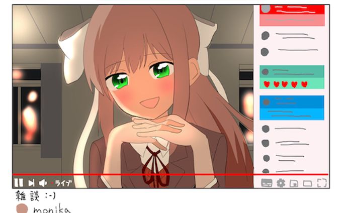 雑談配信で無双するモニカ