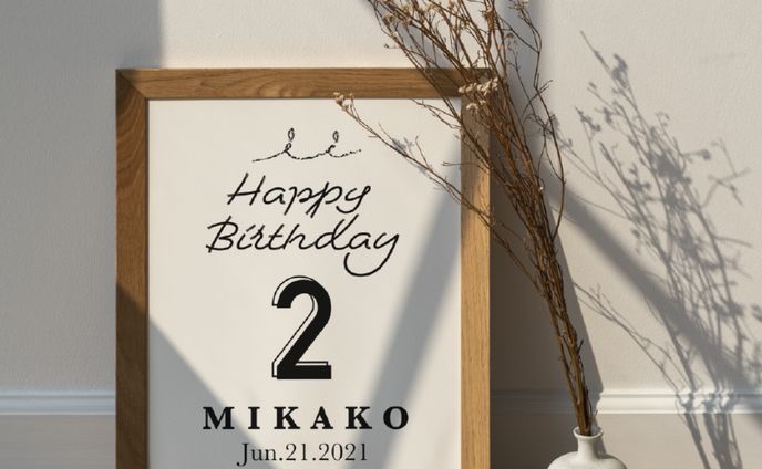 誕生日撮影用ポスター