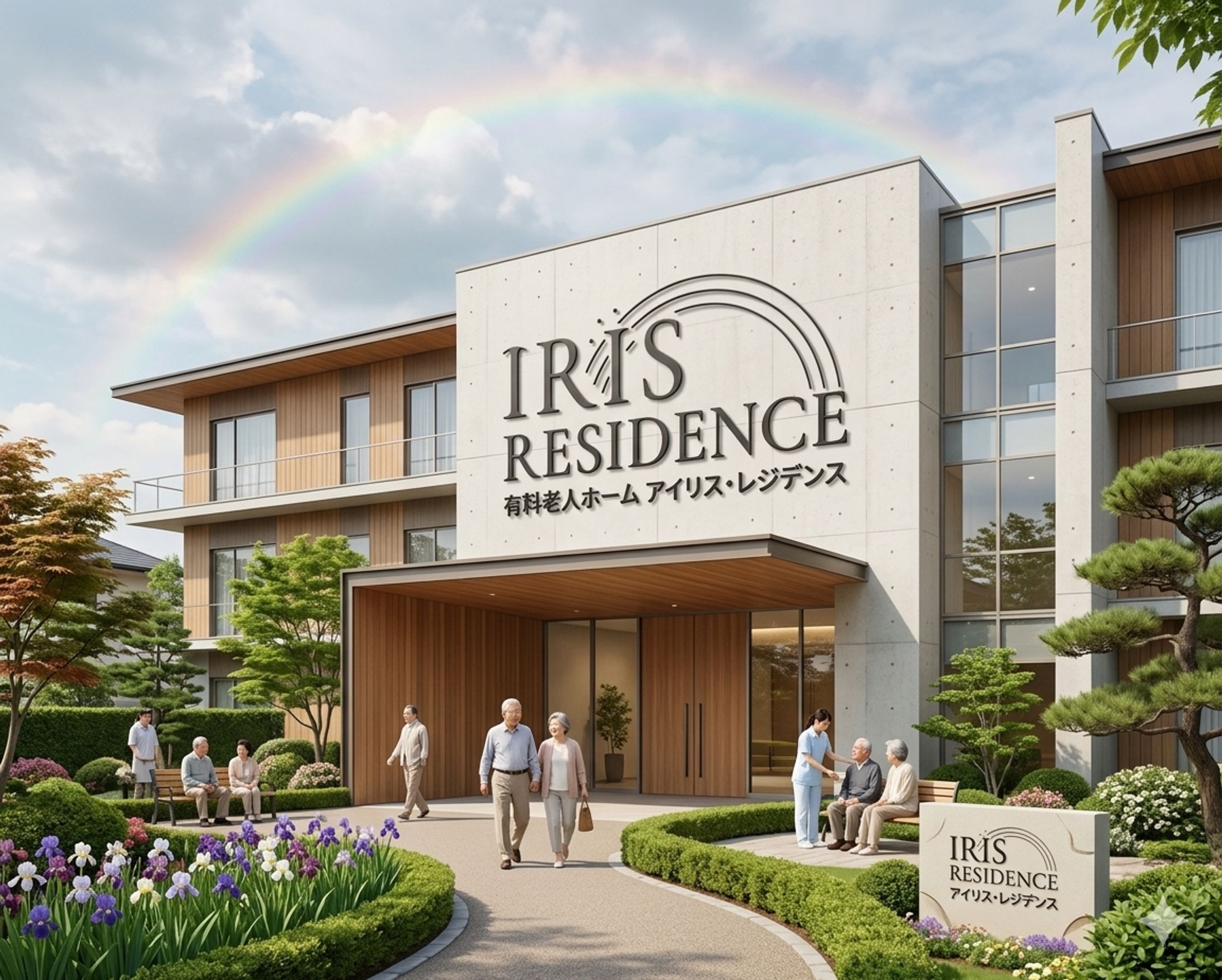 有料老人ホームのロゴデザイン-1