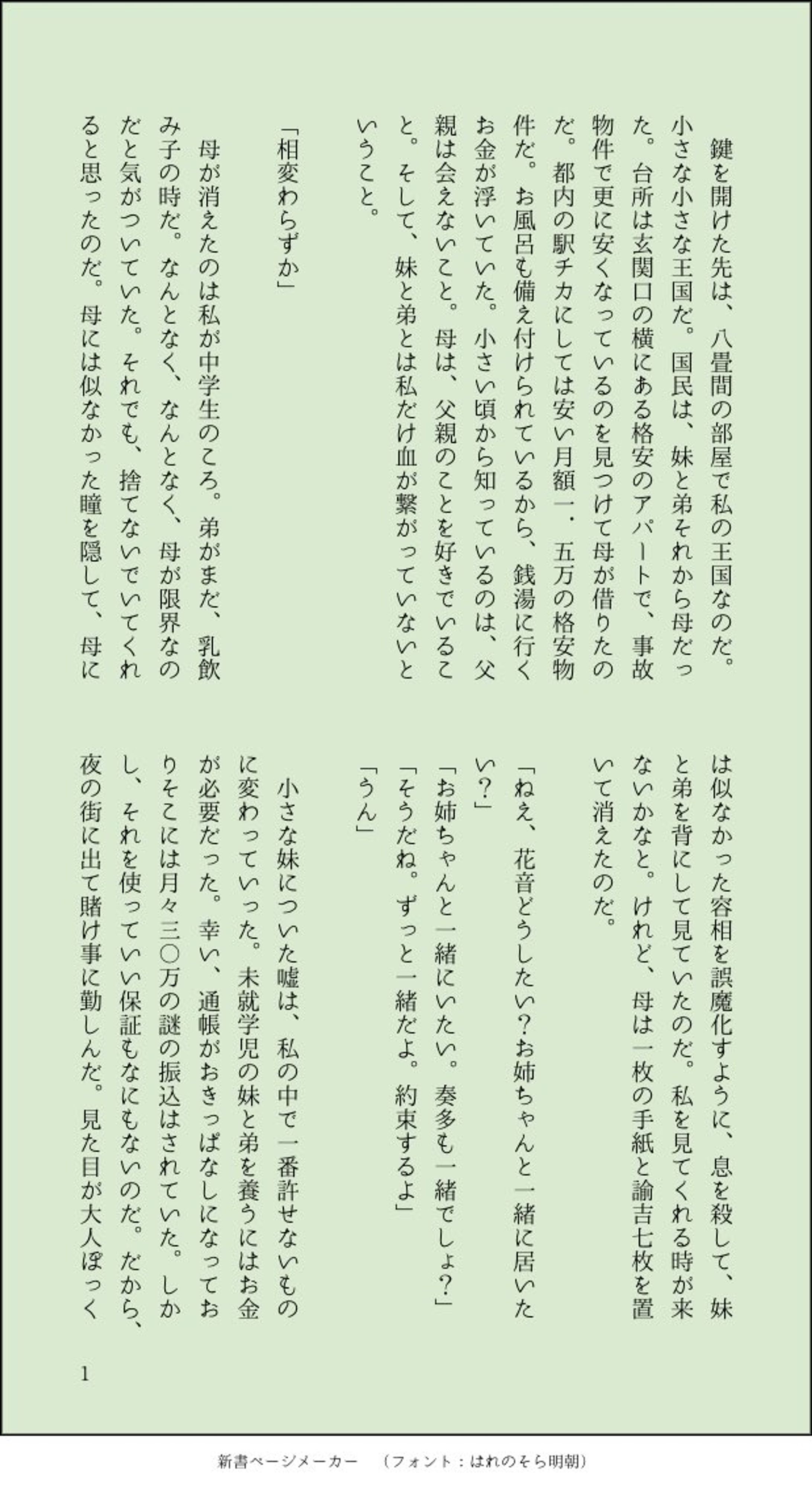 後悔しかない話-1