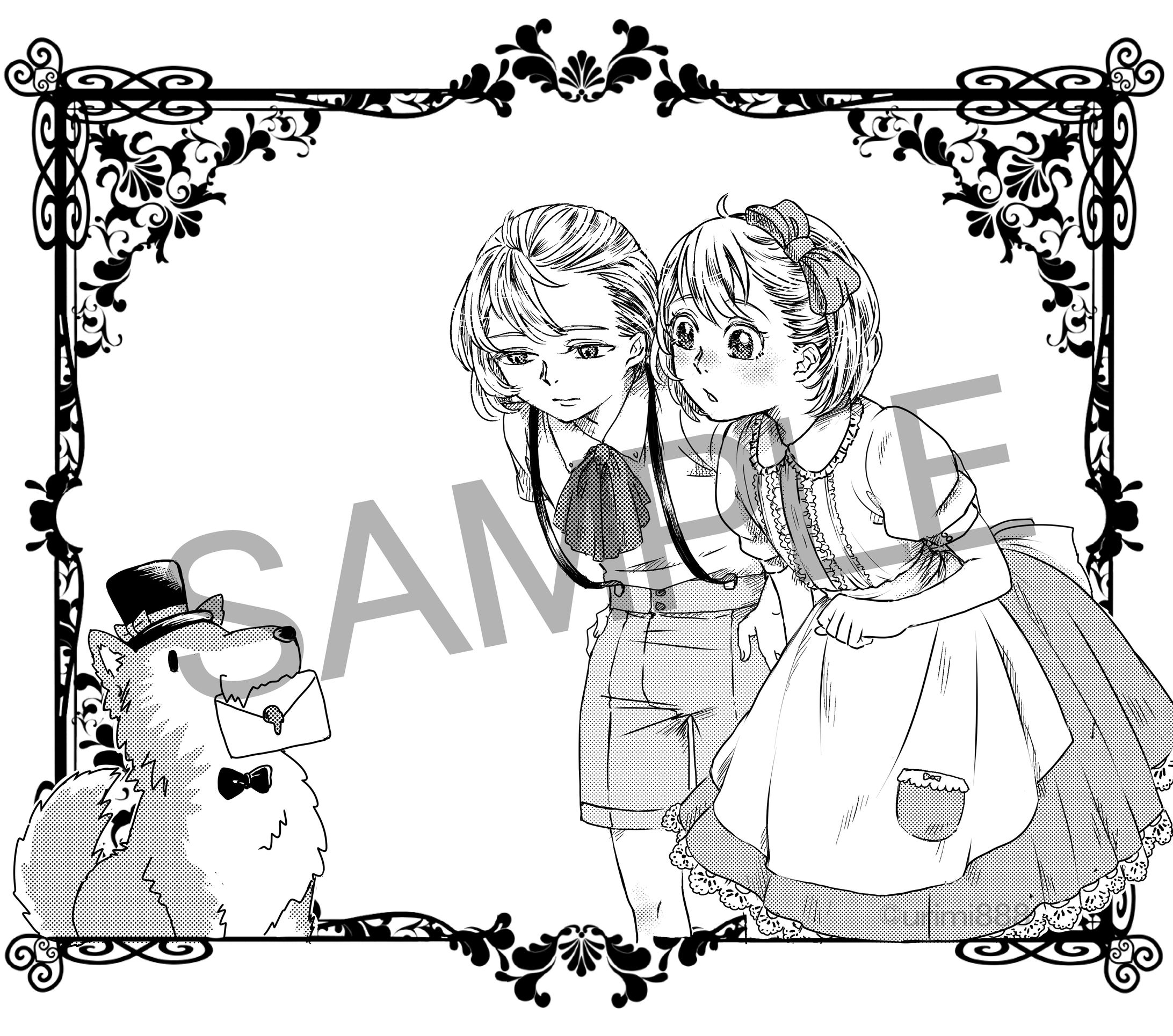 モノクロイラストサンプル-1