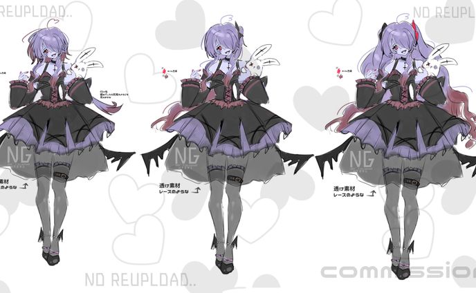 立ち絵、キャラクターデザイン