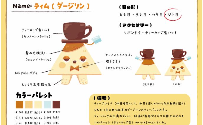 キャラデザイン　（ティム）