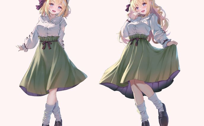 栗宮りんご様/新衣装キービジュアルイラスト