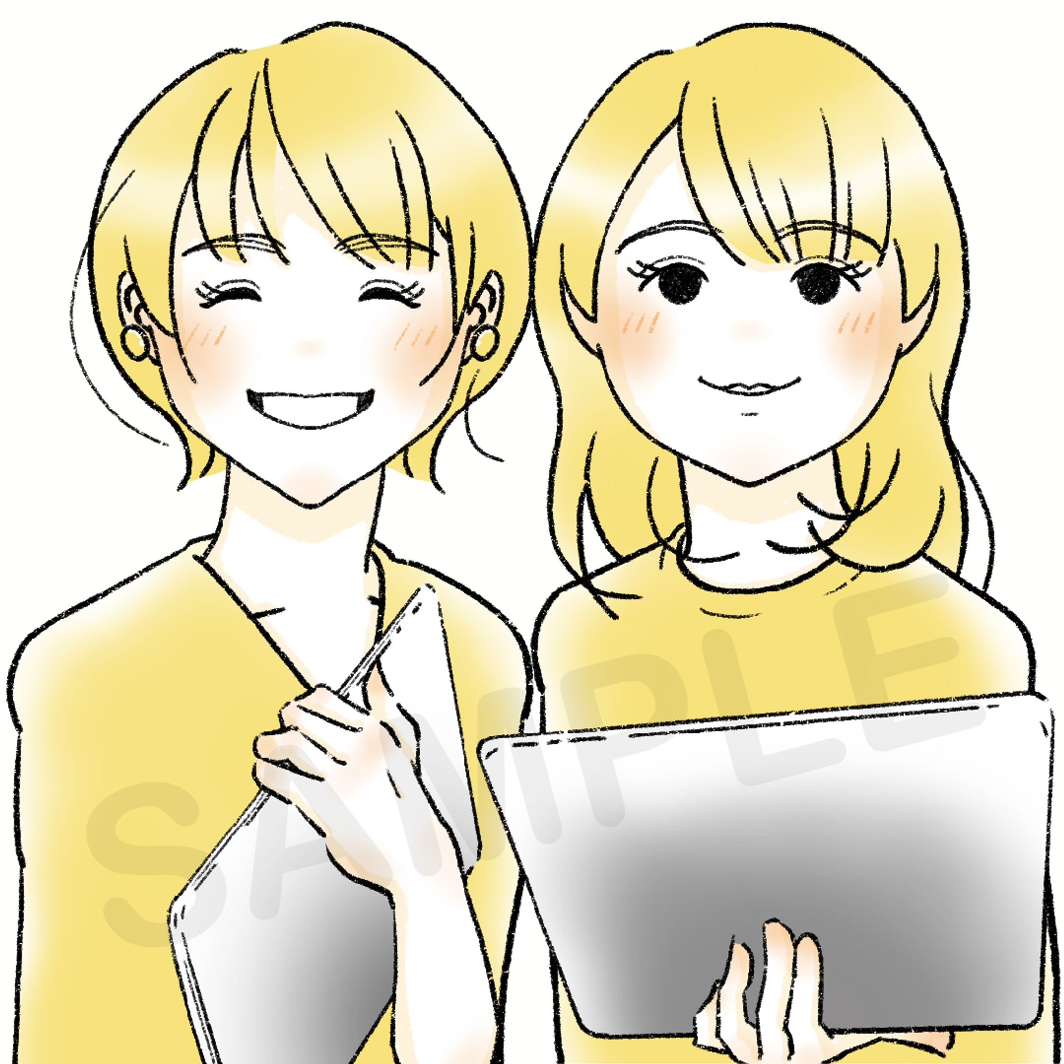 似顔絵｜Lisa74様-1