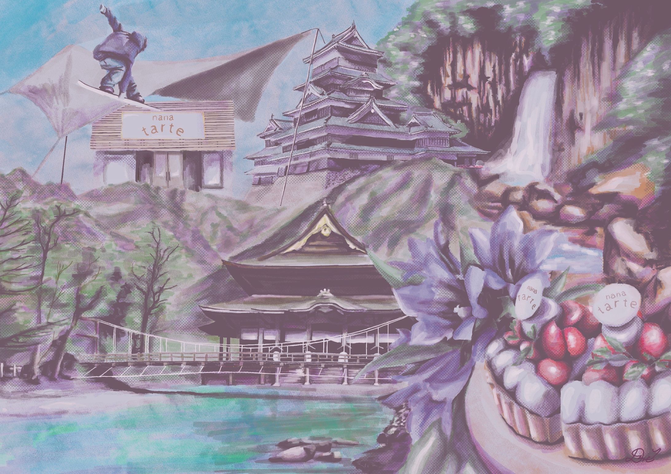 洋菓子店 展示用絵画-1