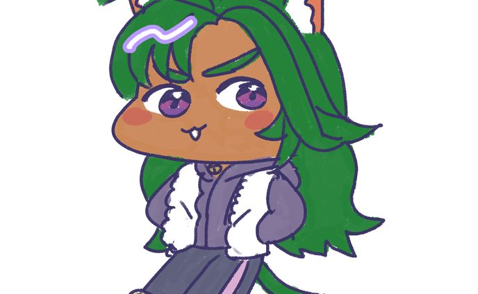 「冬の部屋着」デフォルメイラスト