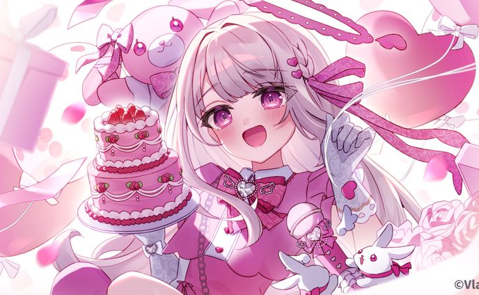 Vlash鏡愛しゅくり様 生誕配信イラスト