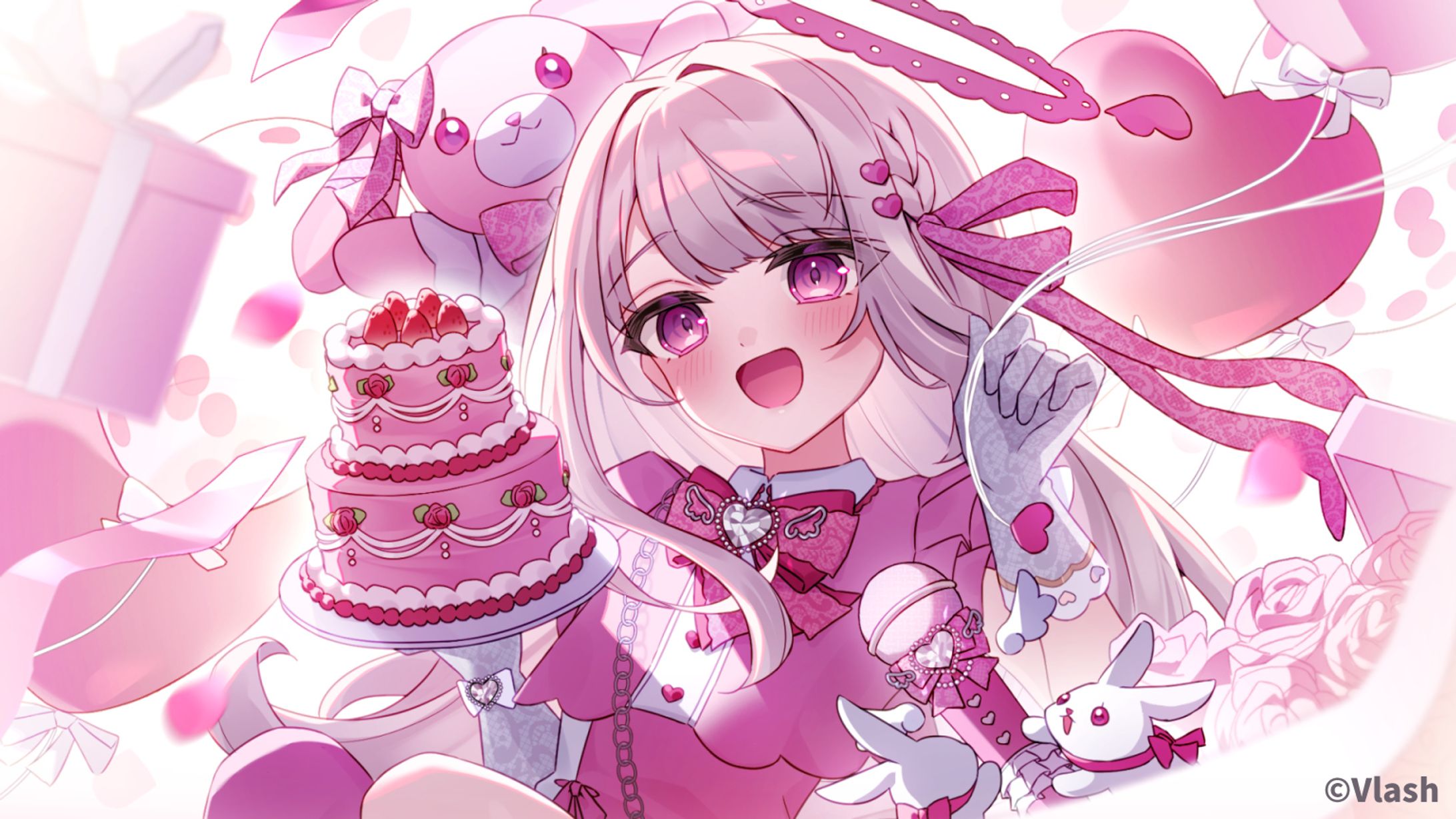 Vlash鏡愛しゅくり様 生誕配信イラスト-1