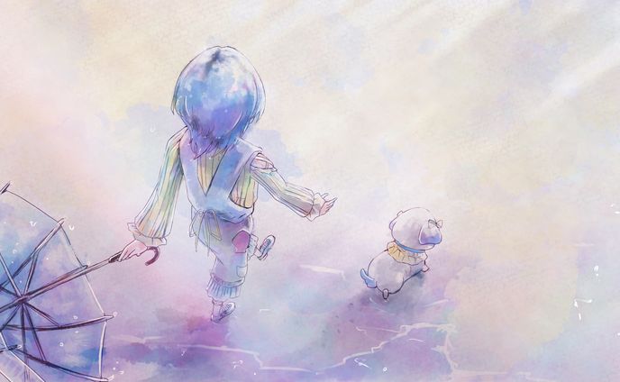rain stops,good-bye /におP  歌ってみたイラスト