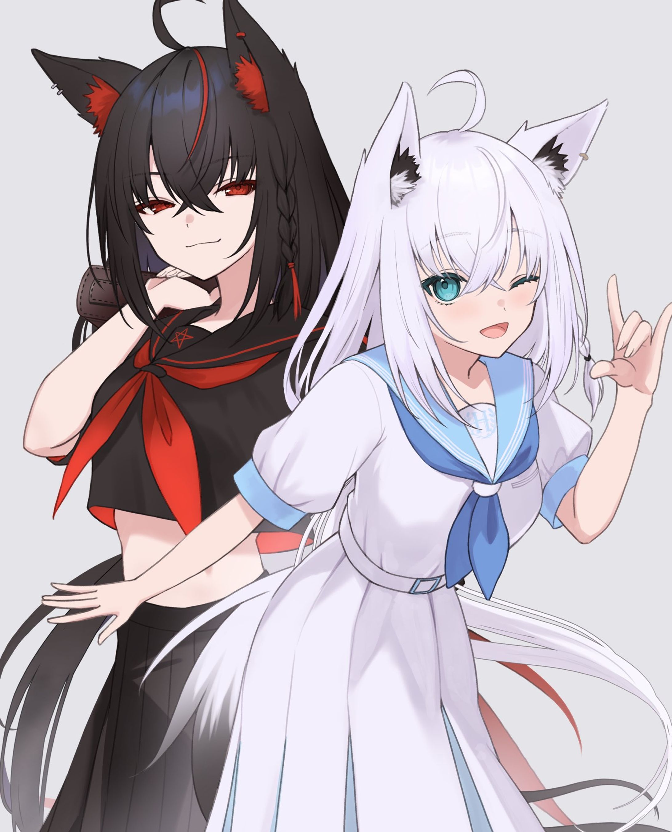 【FA】ホロライブ所属　白上フブキ&黒上フブキ-1