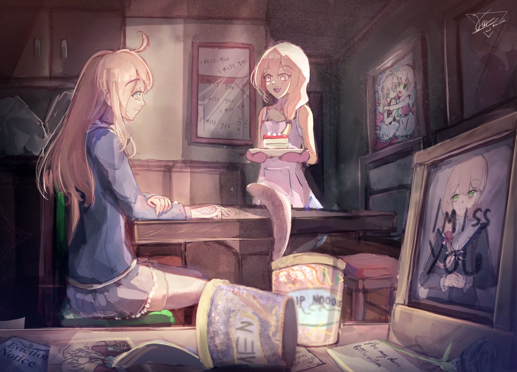 Good Morning. My Little Sister

#art #animegirl #oc-1