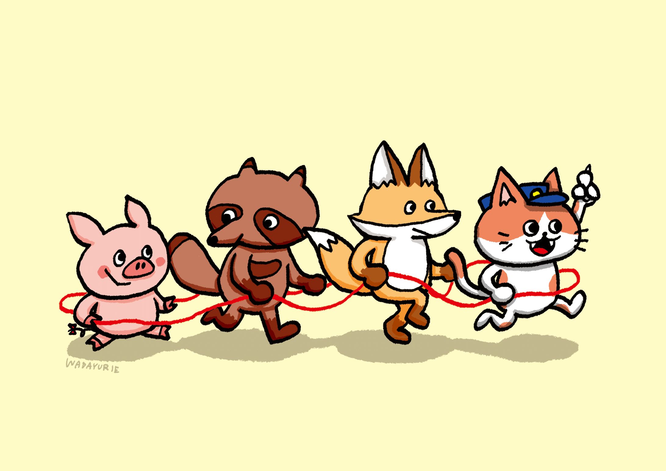 こぶたぬきつねこ