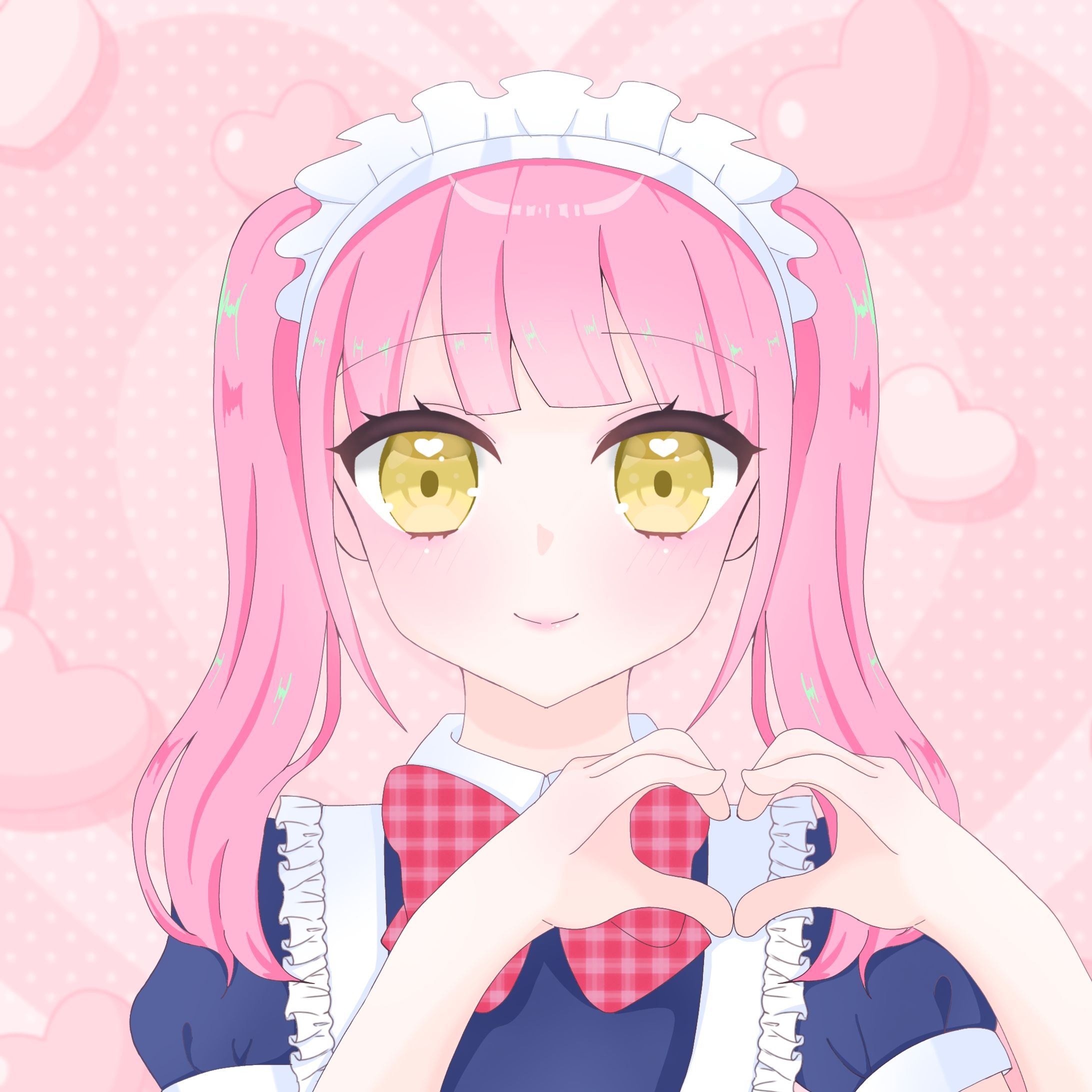 ピンクツインテメイドさん♡-1