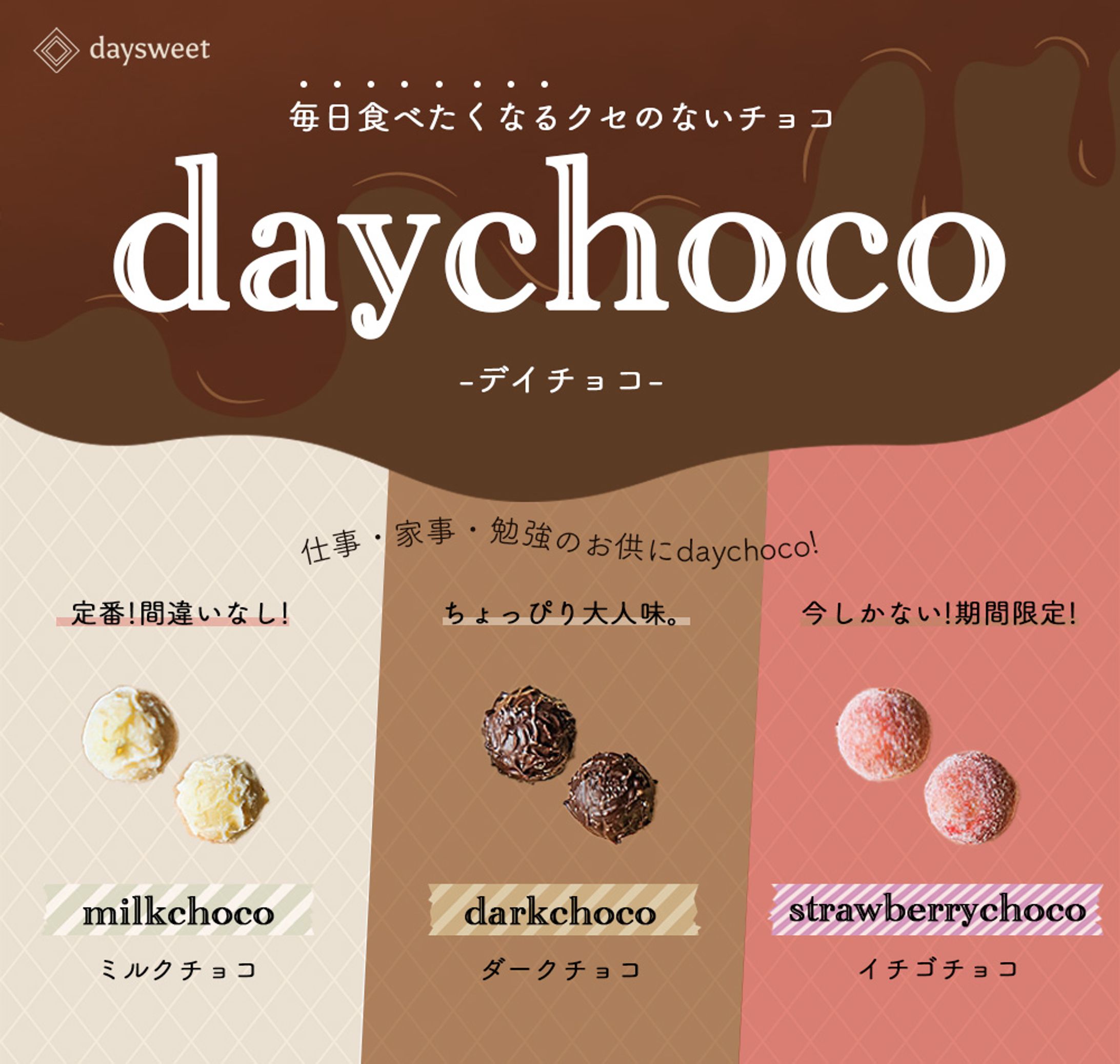 【架空バナー作成】チョコレート紹介バナー/Photoshop-1