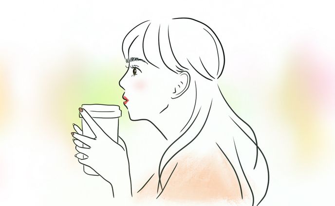 横顔美人②