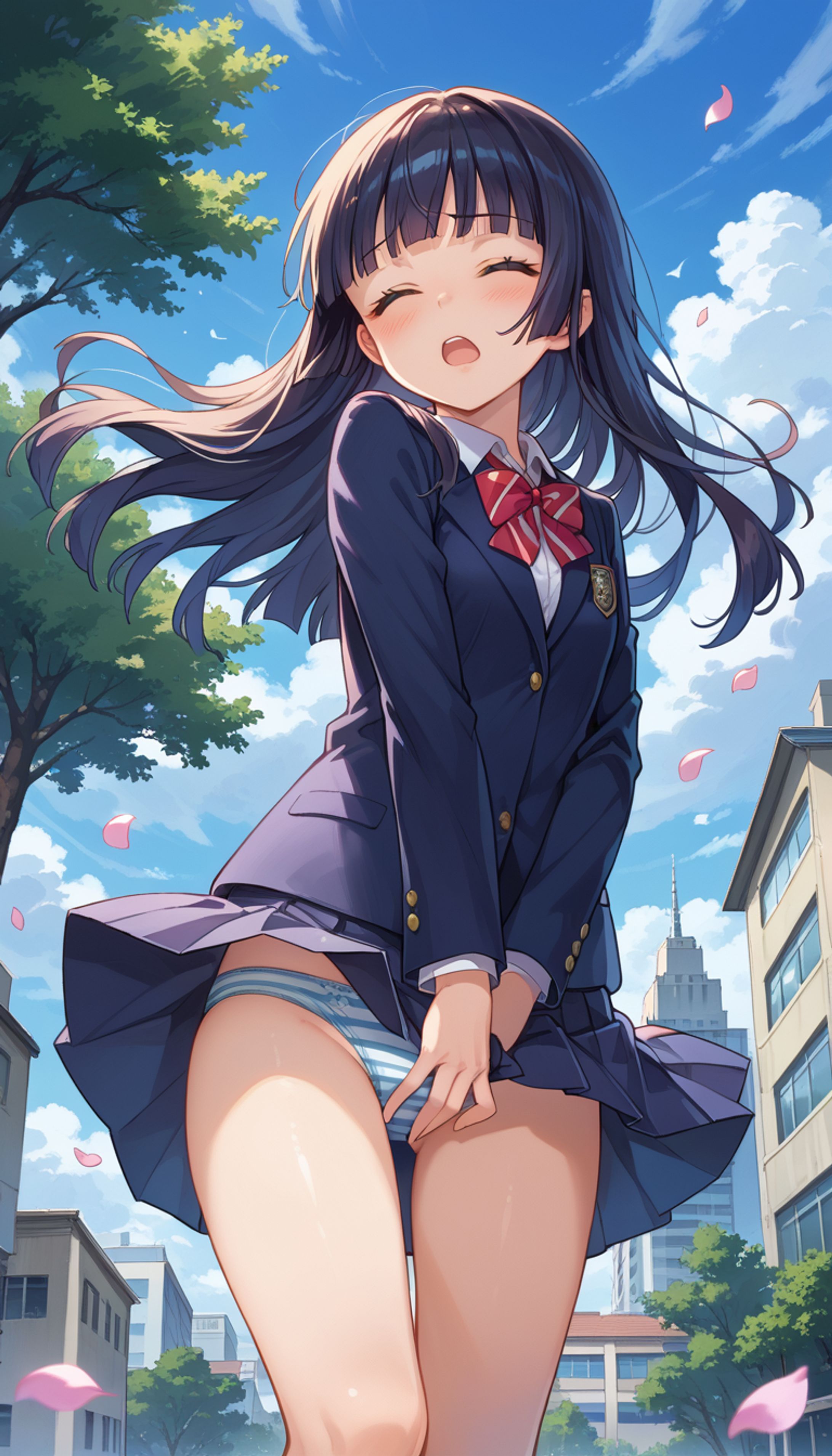 強風とスカート-1