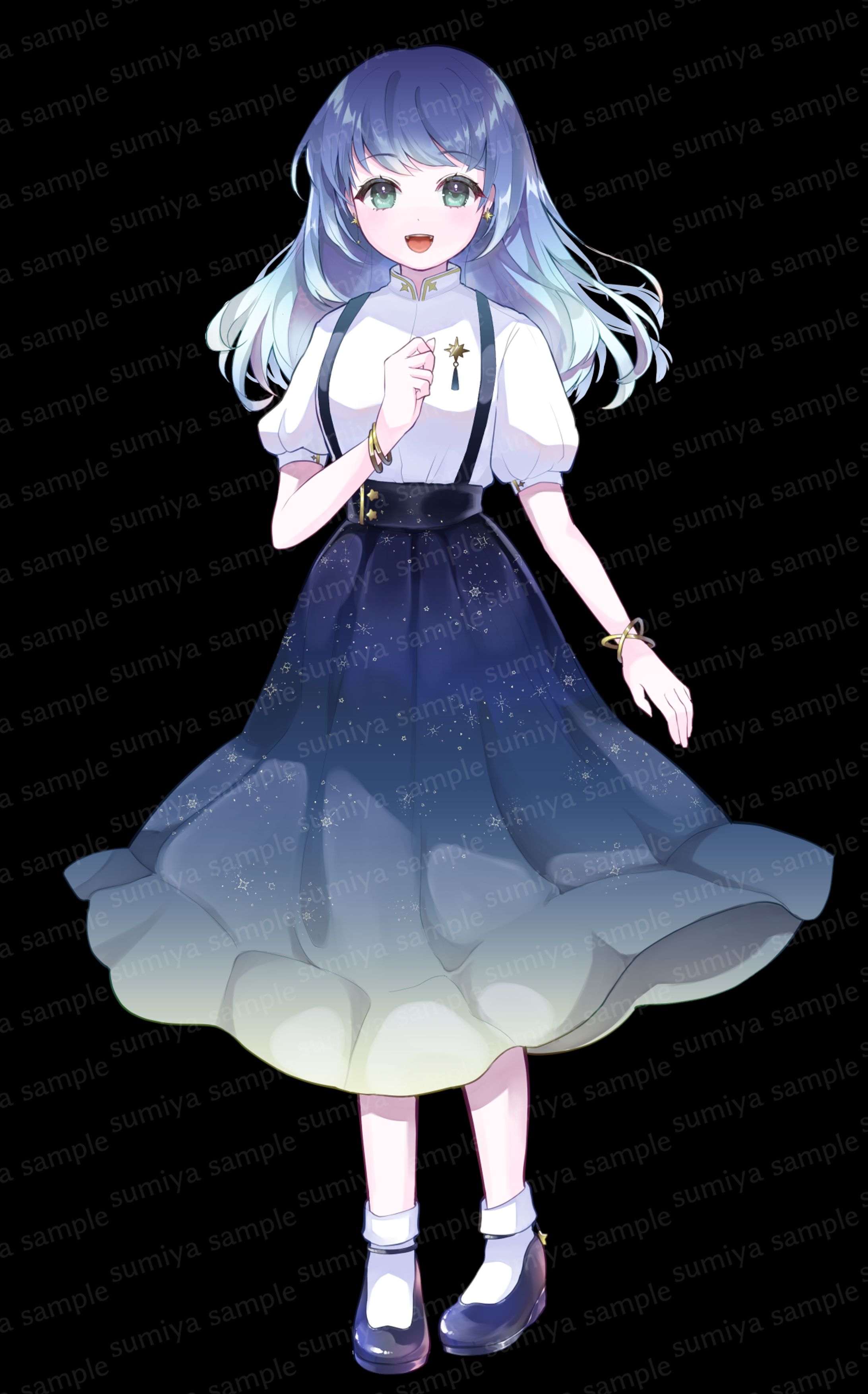 配信アプリ用立ち絵　イラスト-1
