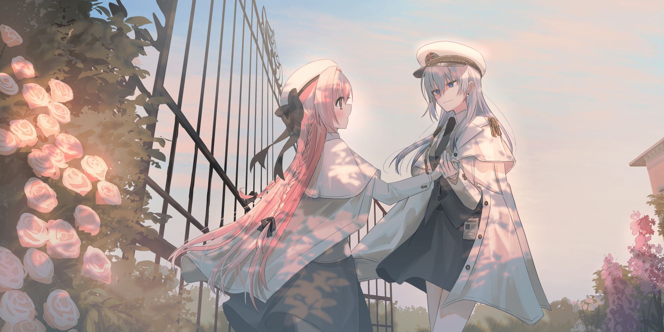 明るい絵　人物＋背景-1