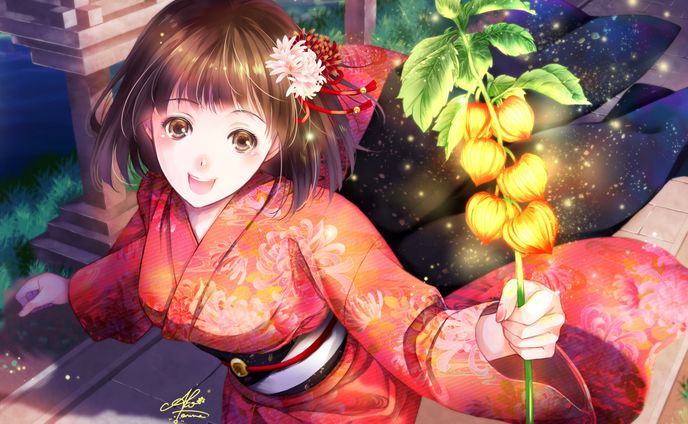 残暑見舞い用イラスト