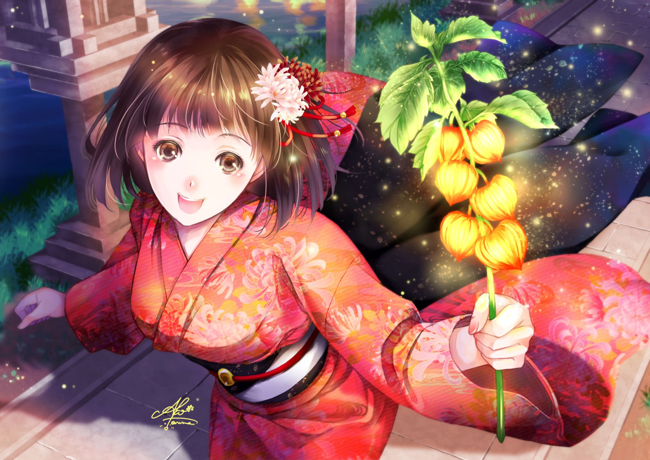 残暑見舞い用イラスト-1