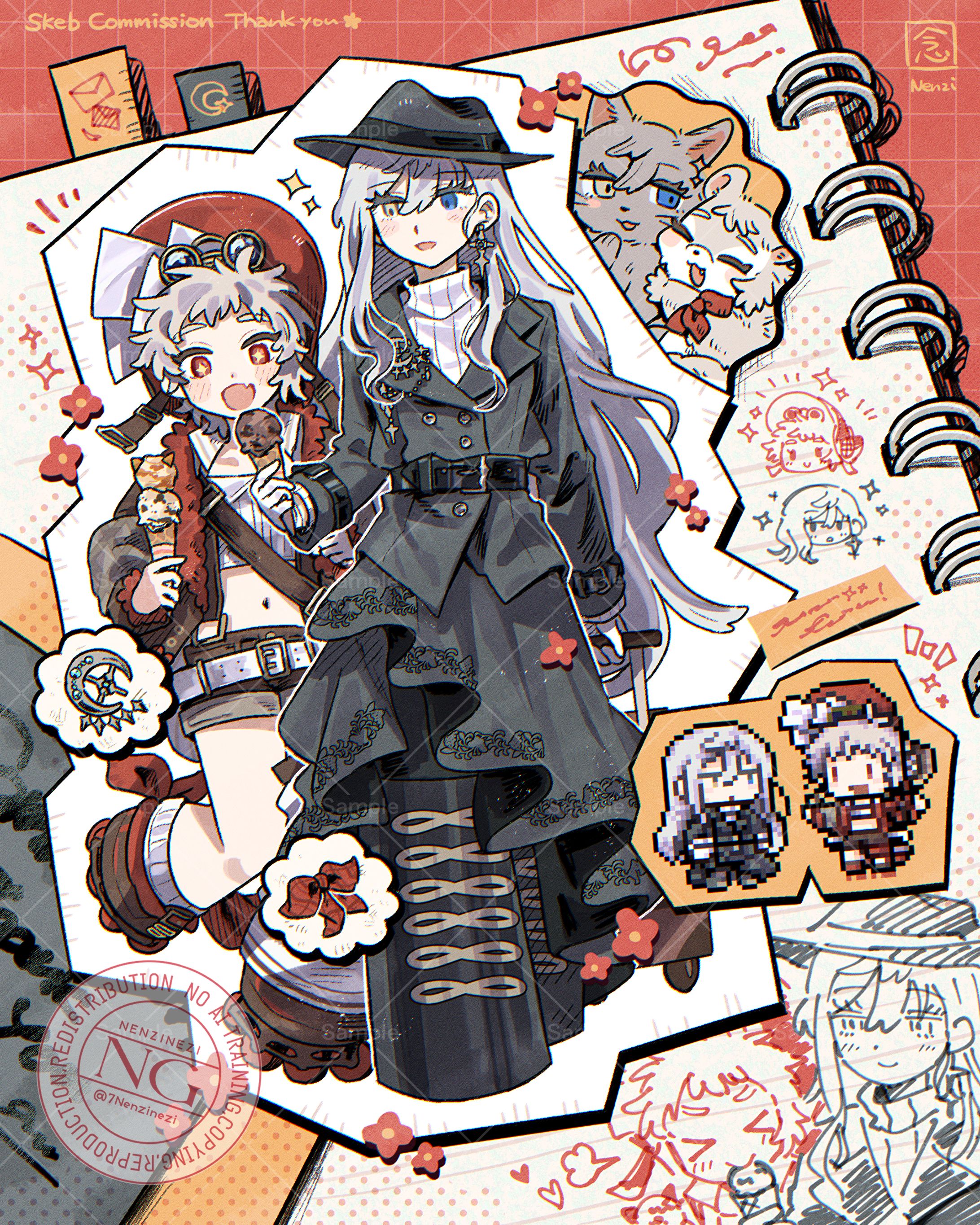 ご依頼  OC1枚絵+ドット絵【skeb】-1