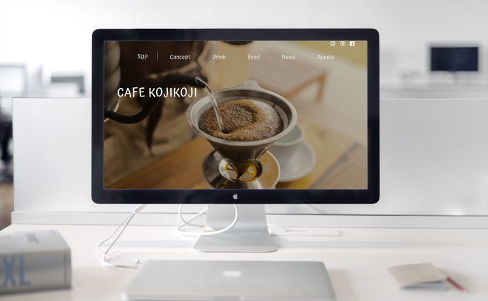 FV（カフェのコーポレートサイト）