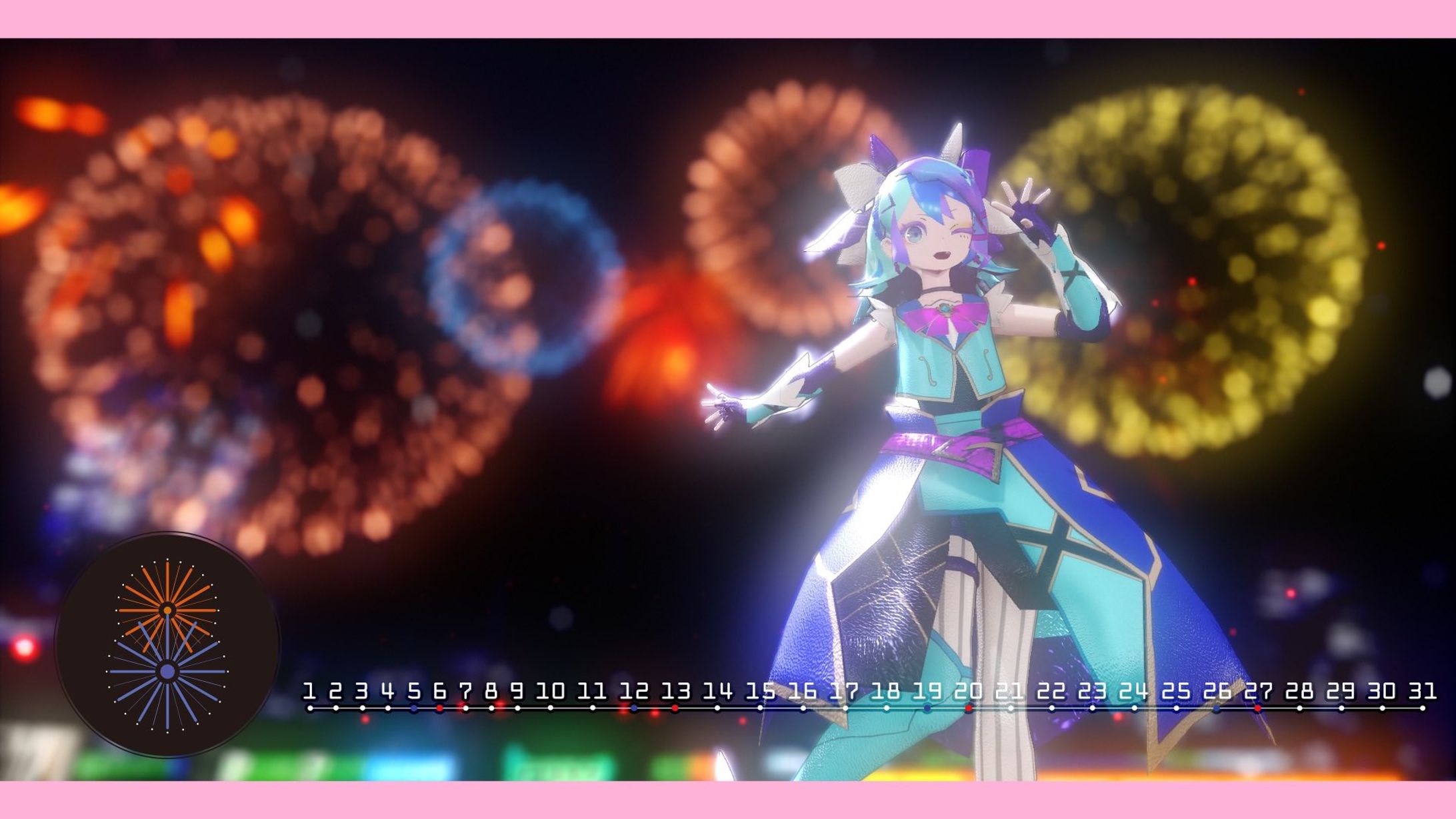Vtuber月めくり 魔法少女826(8月担当)-1