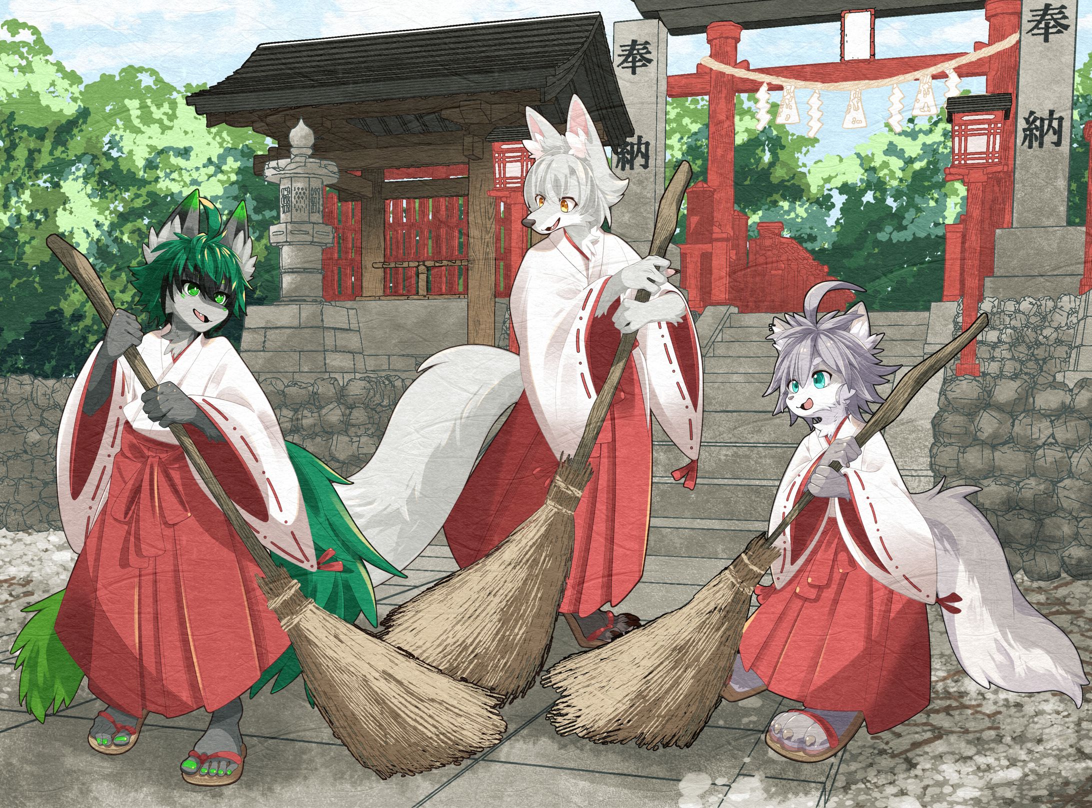 稲森ケイ様　1枚絵イラスト-1