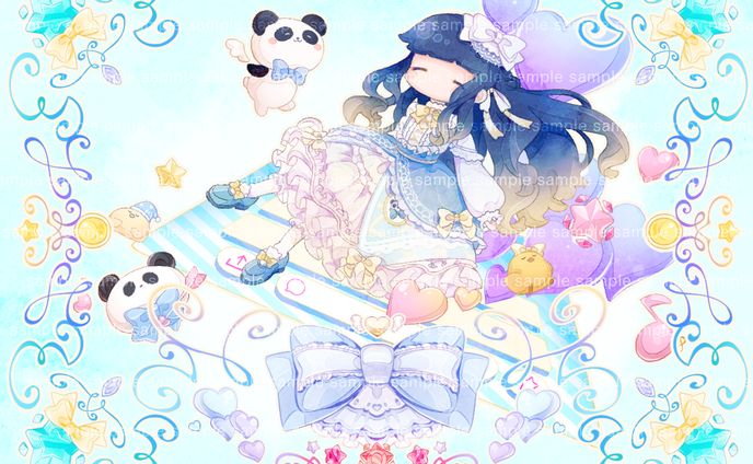 グッズ・配信画面等イラスト9-12