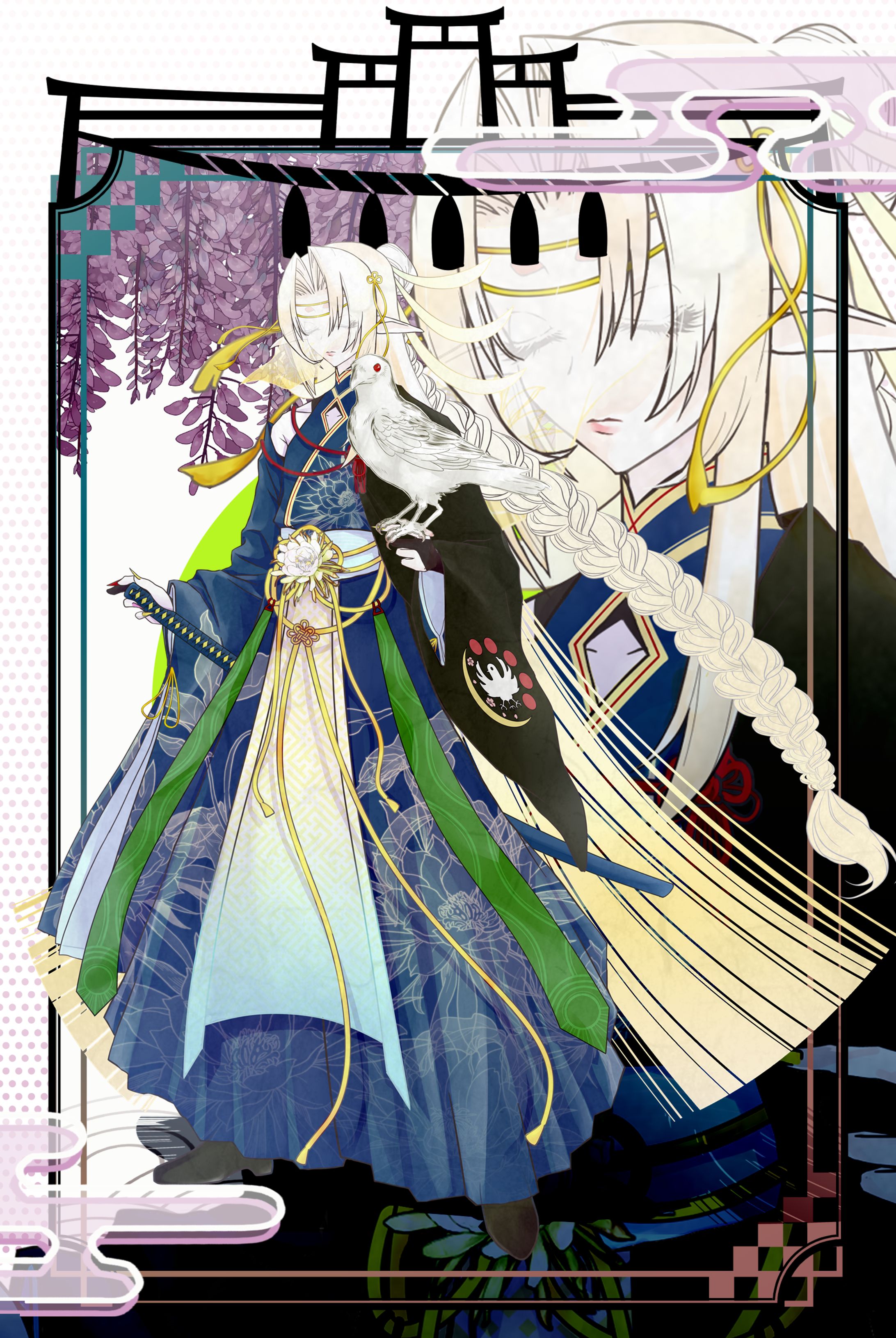 TRPG「空蝉の如く」立ち絵-1