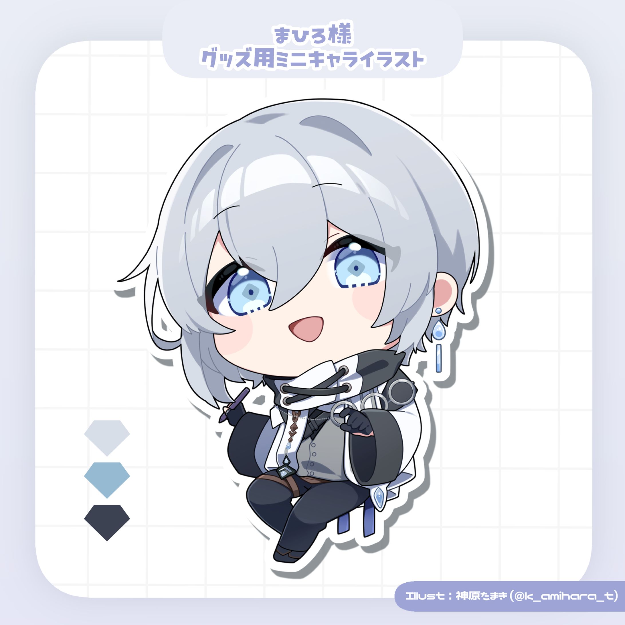 1周年記念グッズイラスト｜まひろ-1