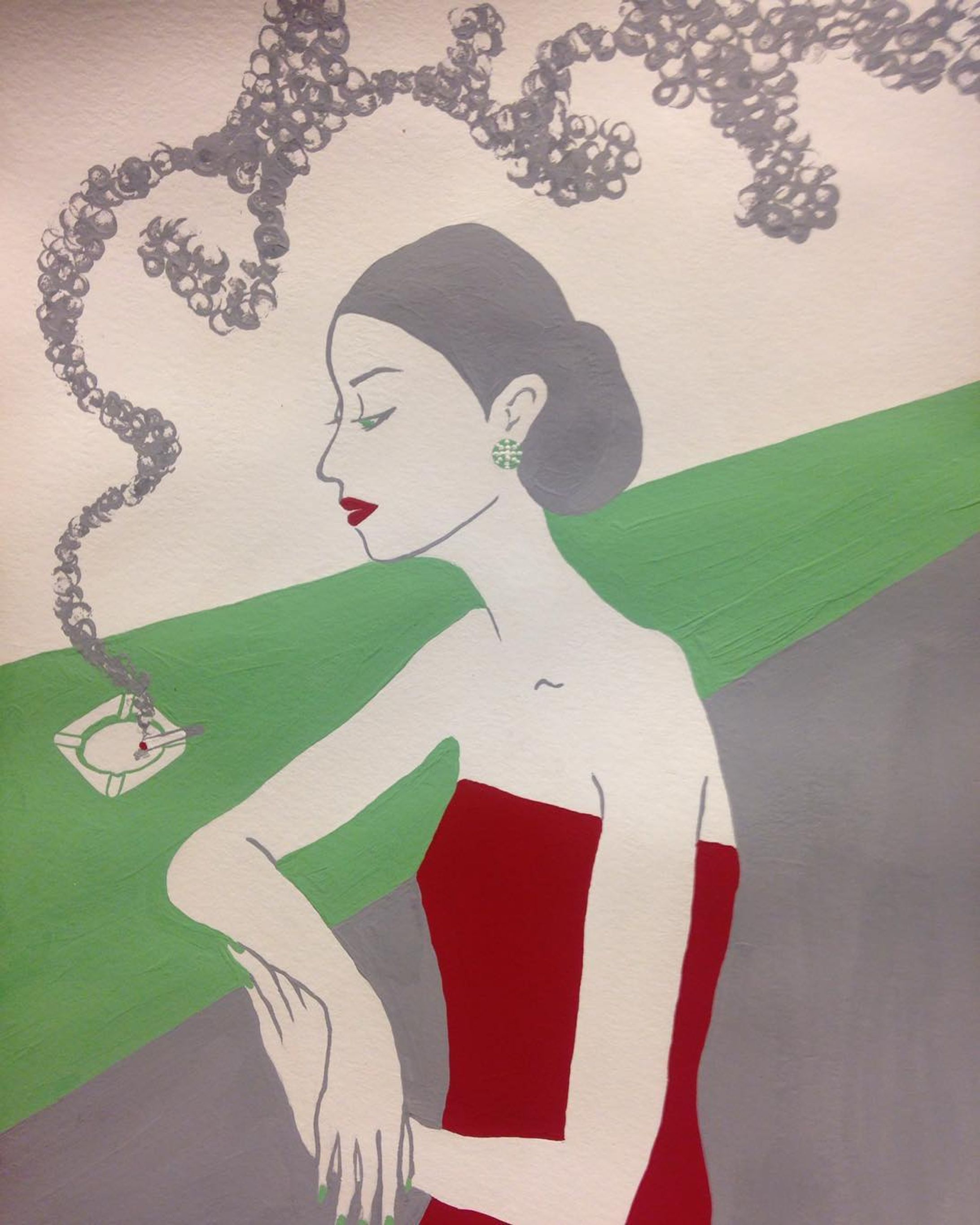 #cigarette #tabaco #bar #elliekubota #cafe #smoke #curvacious #woman #femme #female #actress #twilight #art #fashion #music #illustration #illustrator #paris #london #numero #vogue #煙草 #カフェ #コーヒー #珈琲  #女性 #美術館 #東京 #イラスト #ファッション-1
