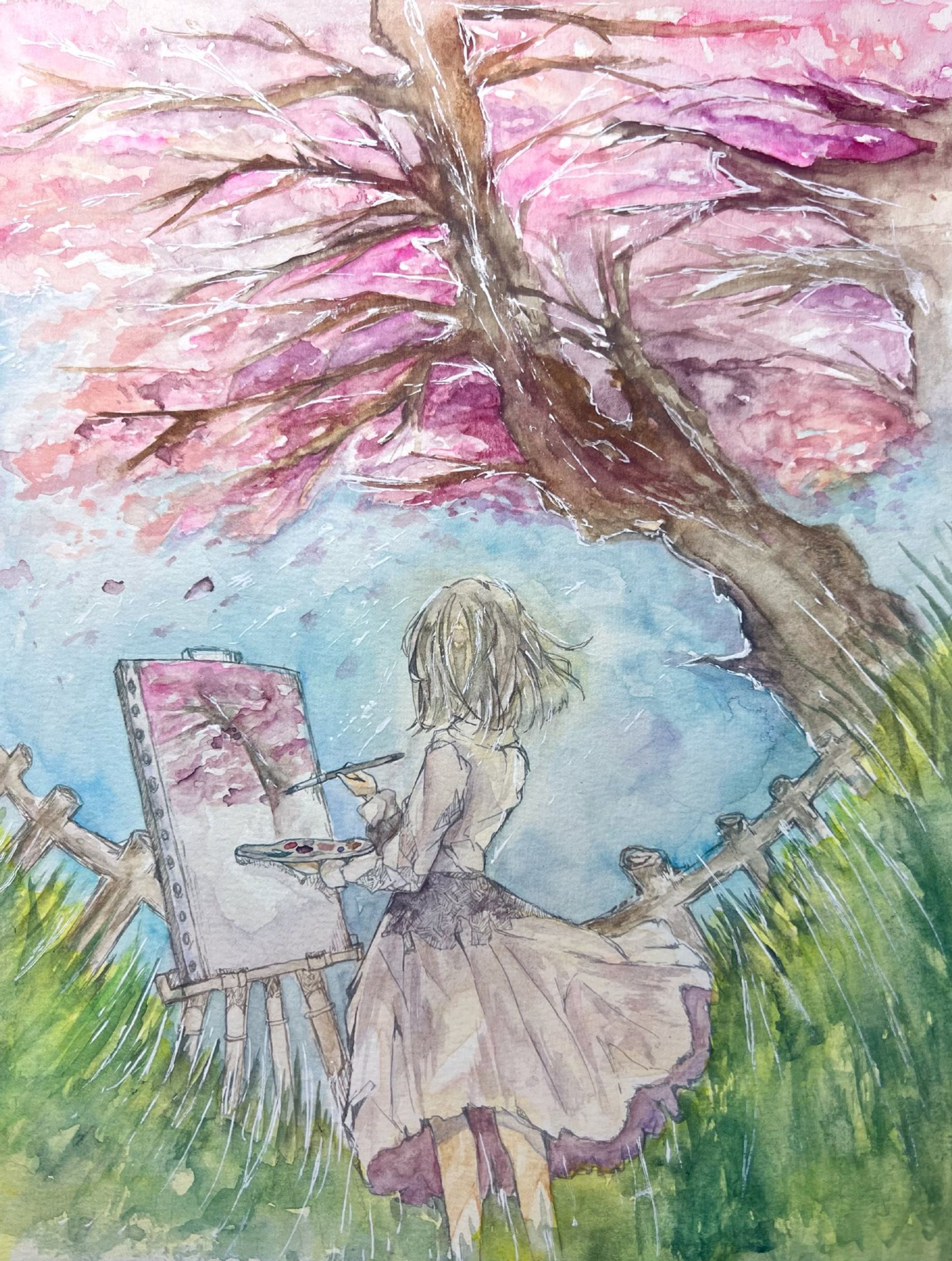 【水彩イラスト】スケッチ-1