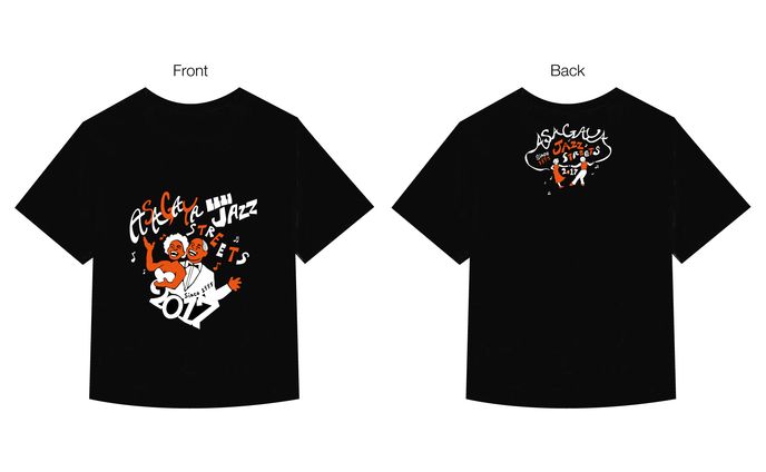 阿佐ヶ谷ジャズストリート2017 Tシャツデザイン