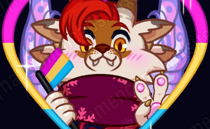 Pride YCH icon ~Furry (canine) version~