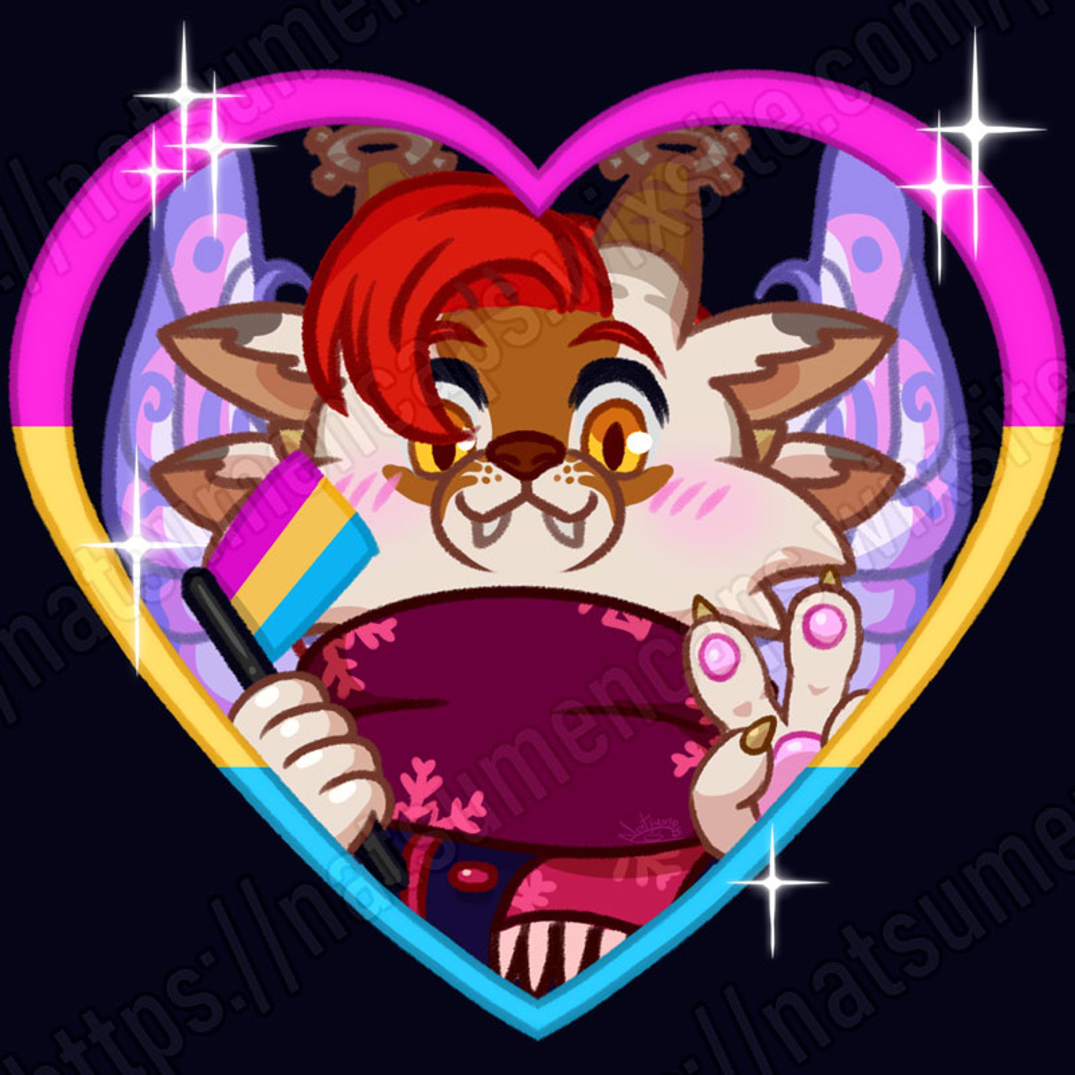 Pride YCH icon ~Furry (canine) version~-1