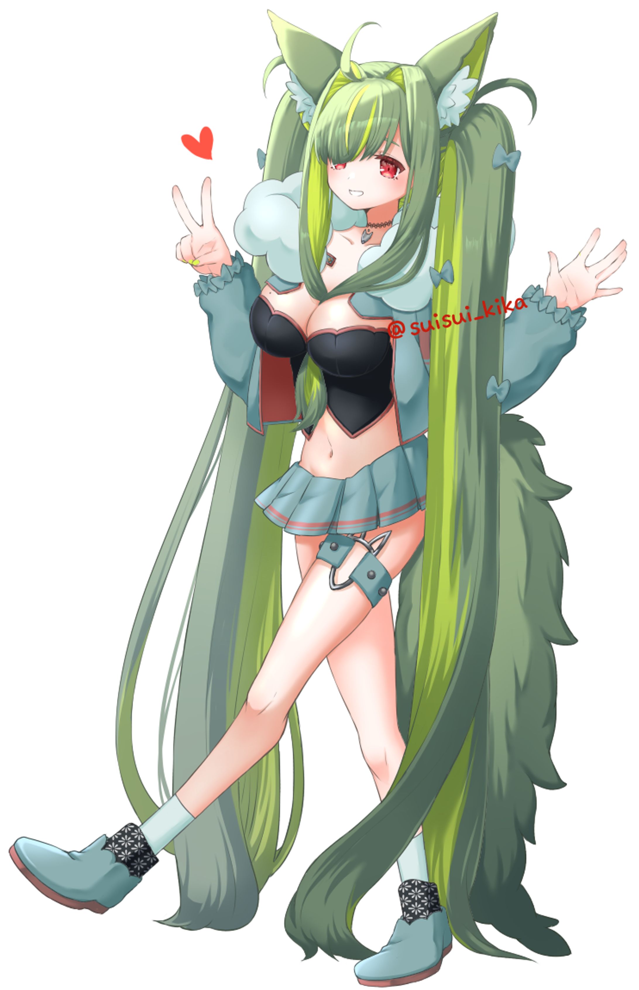 オリジナルキャラクター：きいかちゃん立ち絵-1