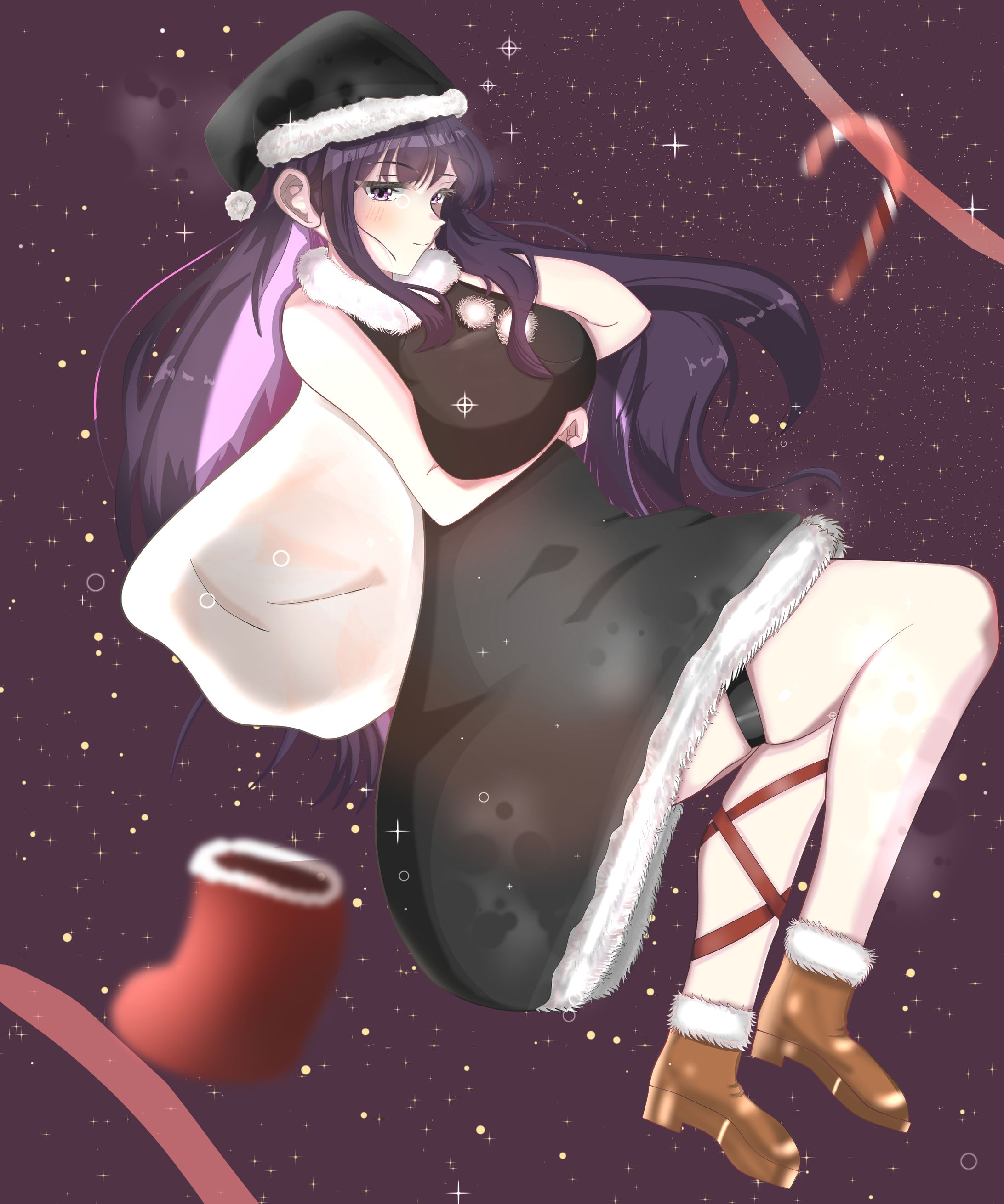 水無月　紫愛さん・クリスマスイラスト-1