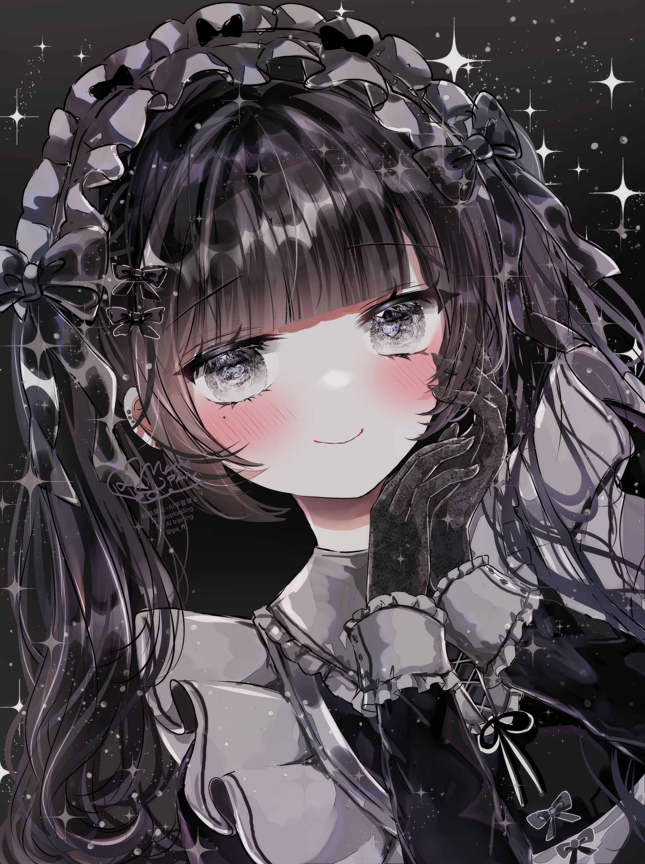 オリジナルイラスト　黒-1