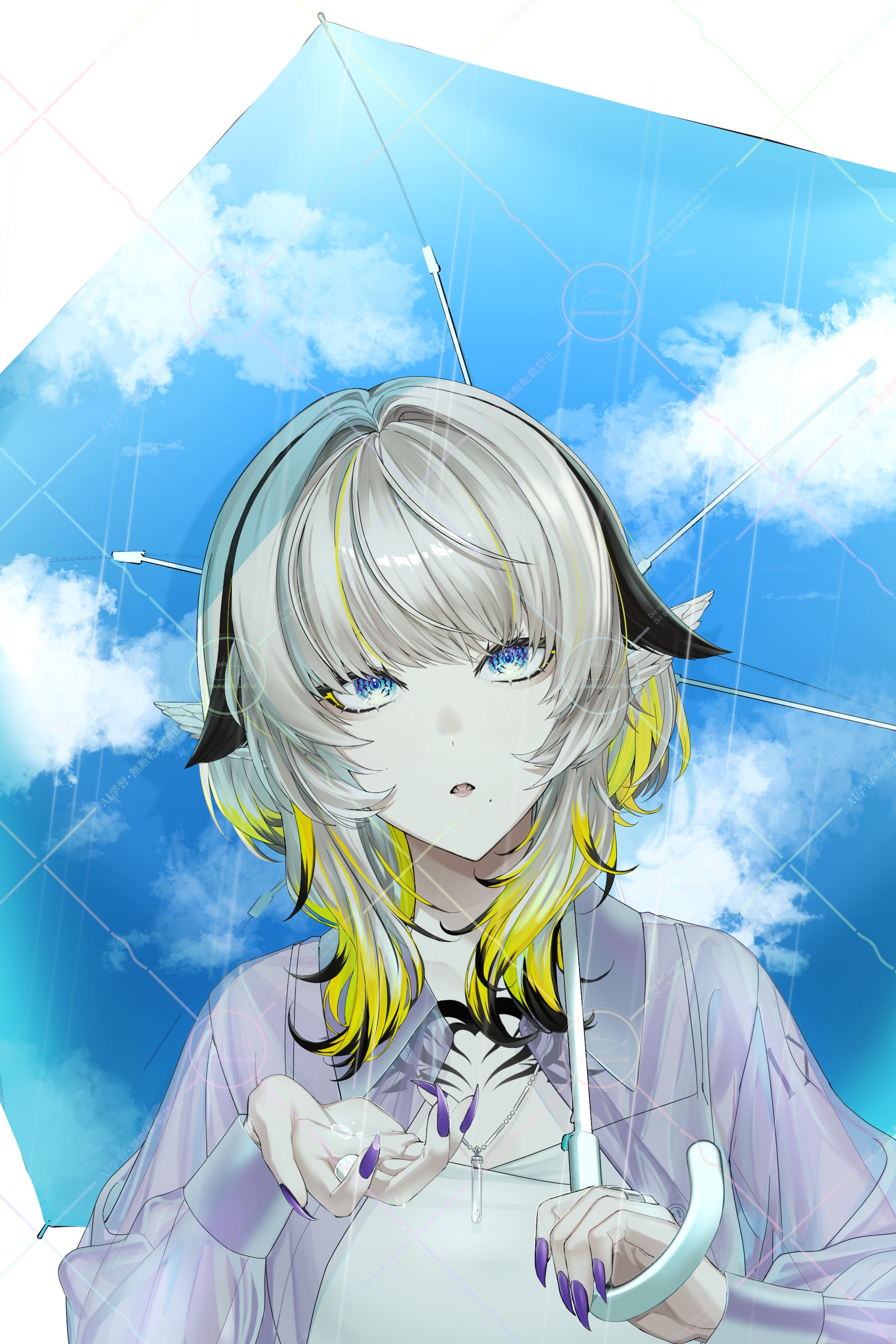Vtuber『九來』様　FC配布用イラスト 2025.6-1