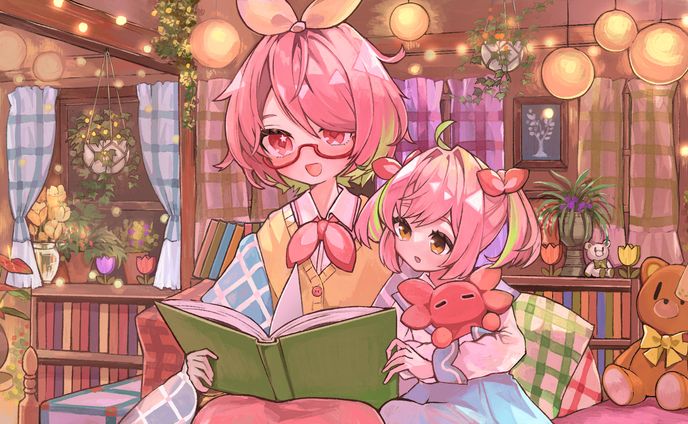 朗読配信用イラスト（にじさんじ / 安土桃さん）