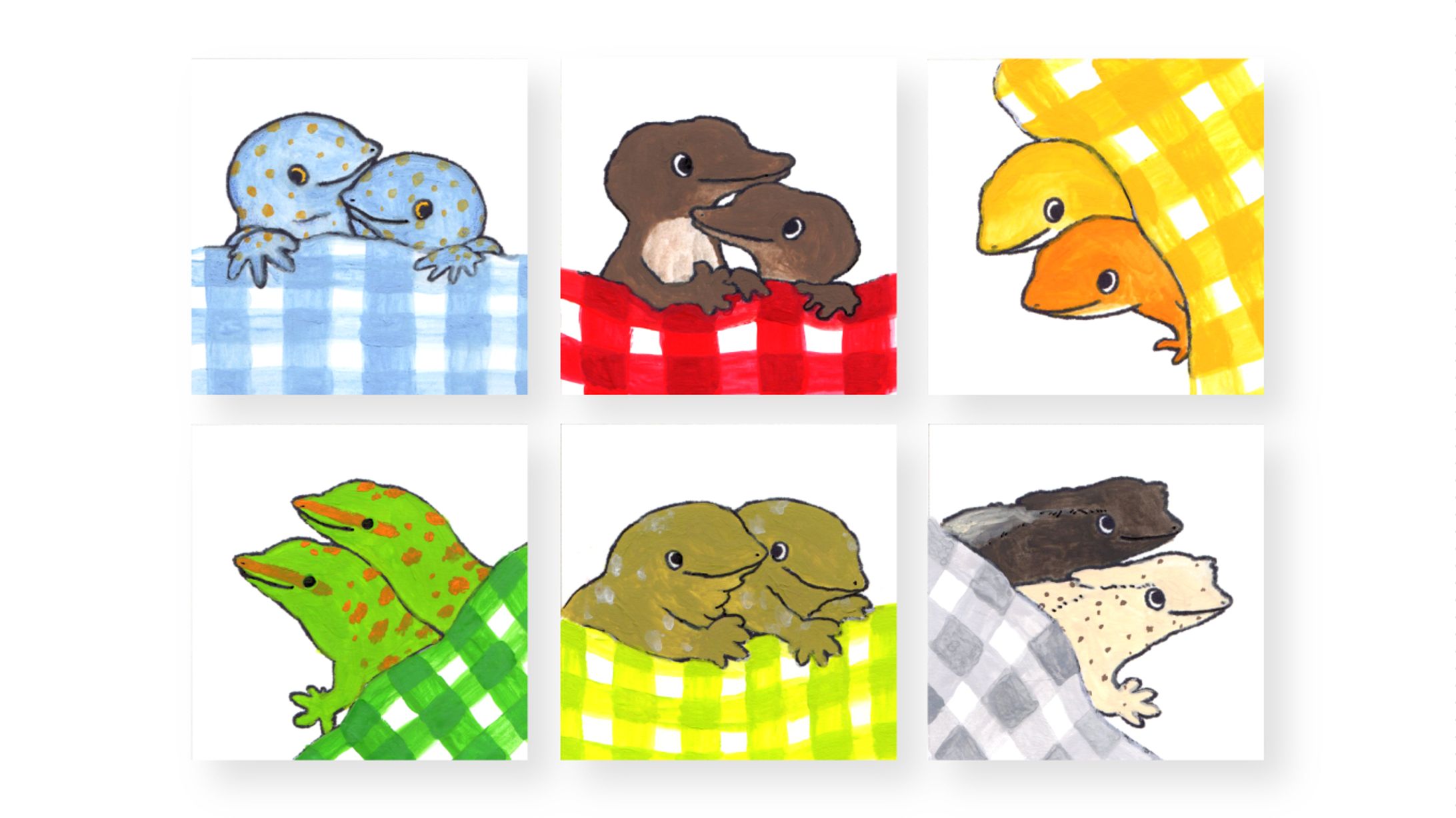 いっしょにおふとんヤモリたち-1