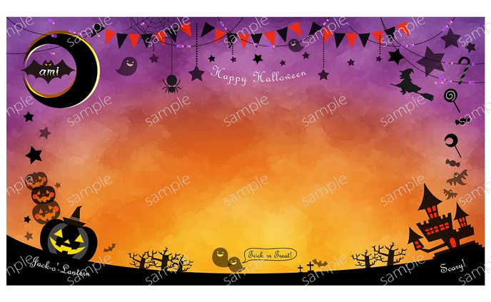 【バーチャル背景】Zoomハロウィン