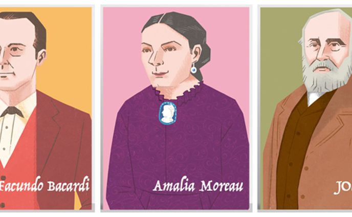 BACARDI ジャパン 創設者似顔絵