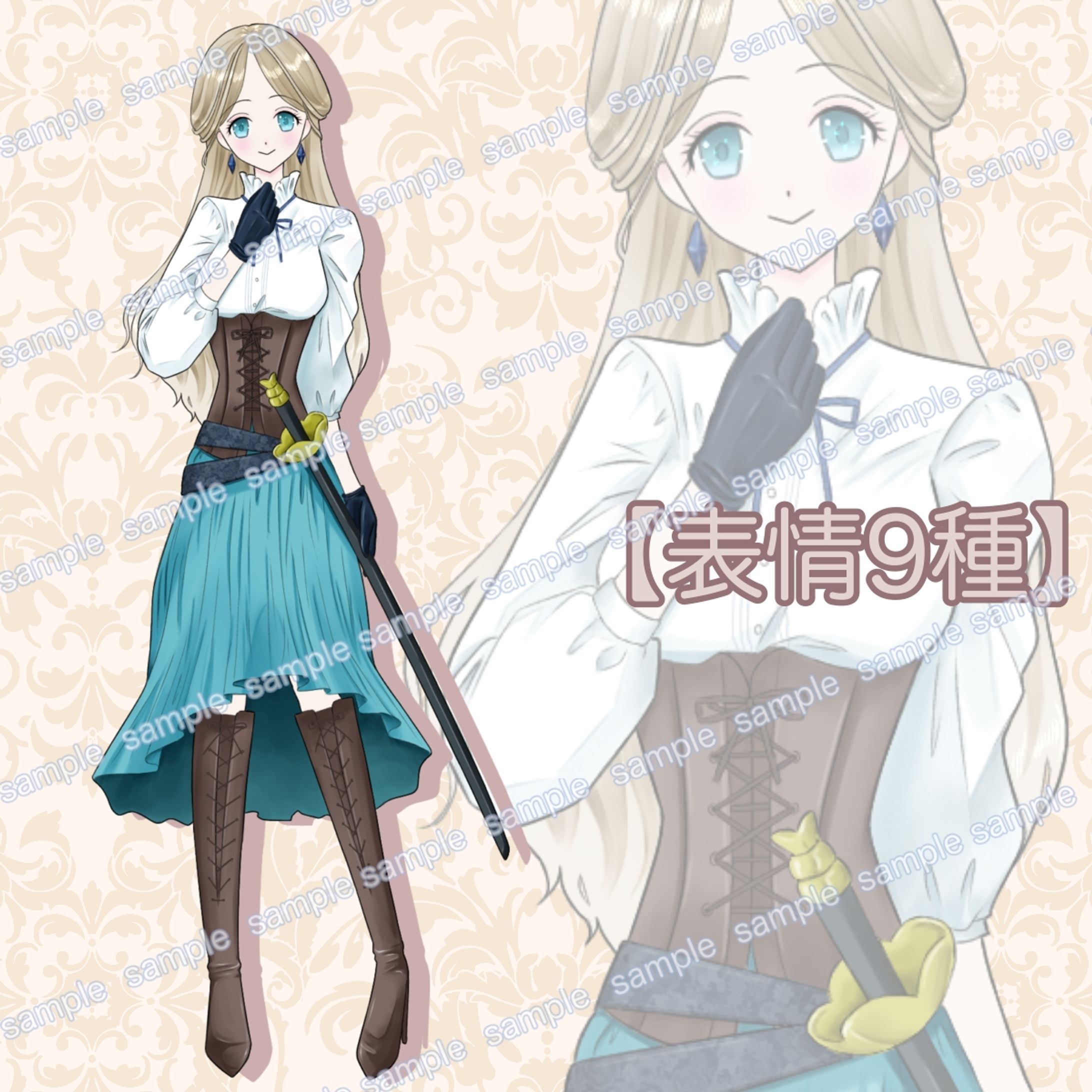 剣士の少女（SKIMAキャラ販売）-1