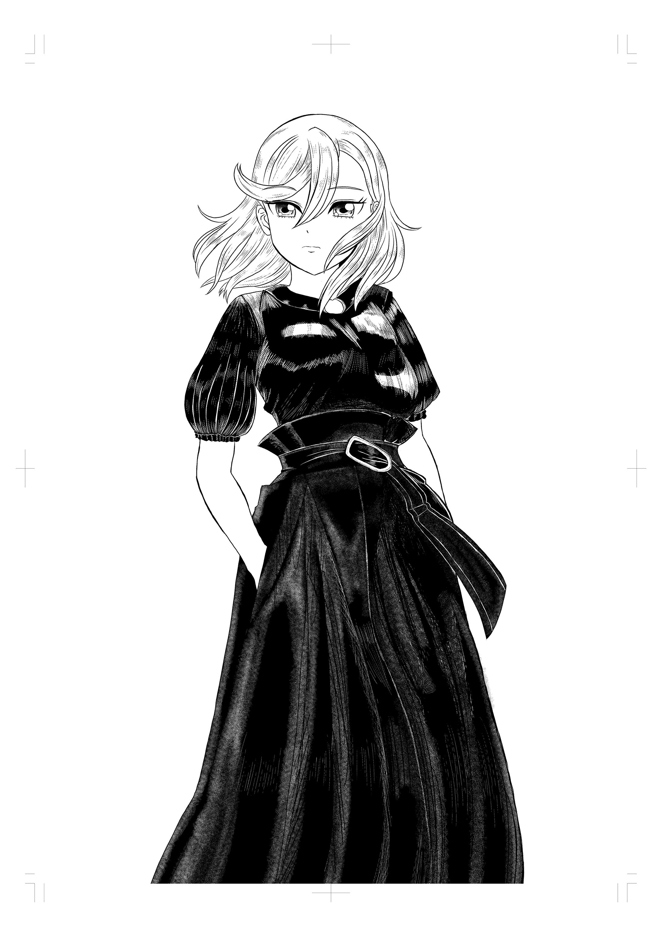モノクロイラストの描き方（澁谷かのん）-1